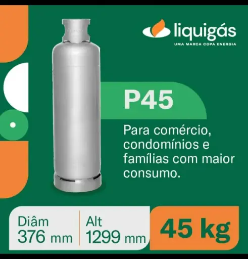 [P45] Gás Liquigás P-45 (45kg)